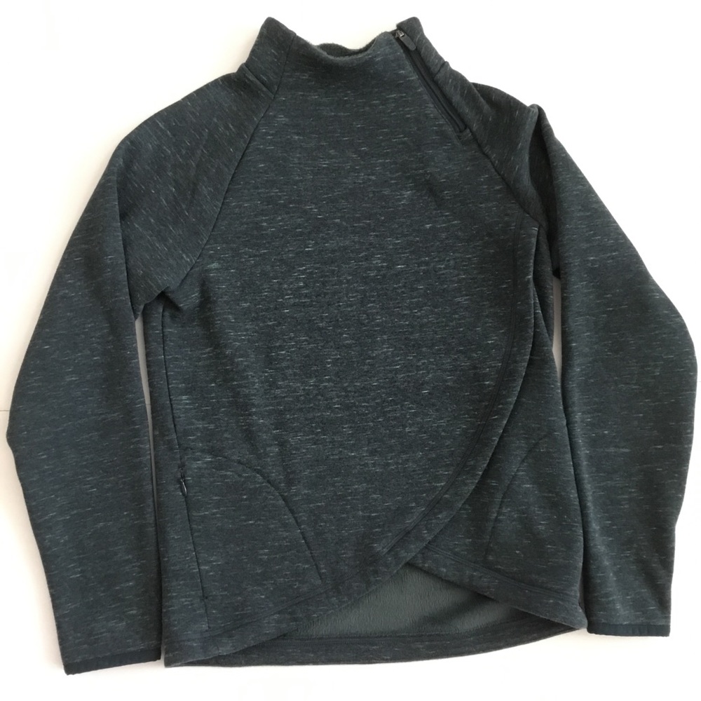 Athleta Girl Pullover Sweatshirt Top Green Size L 12